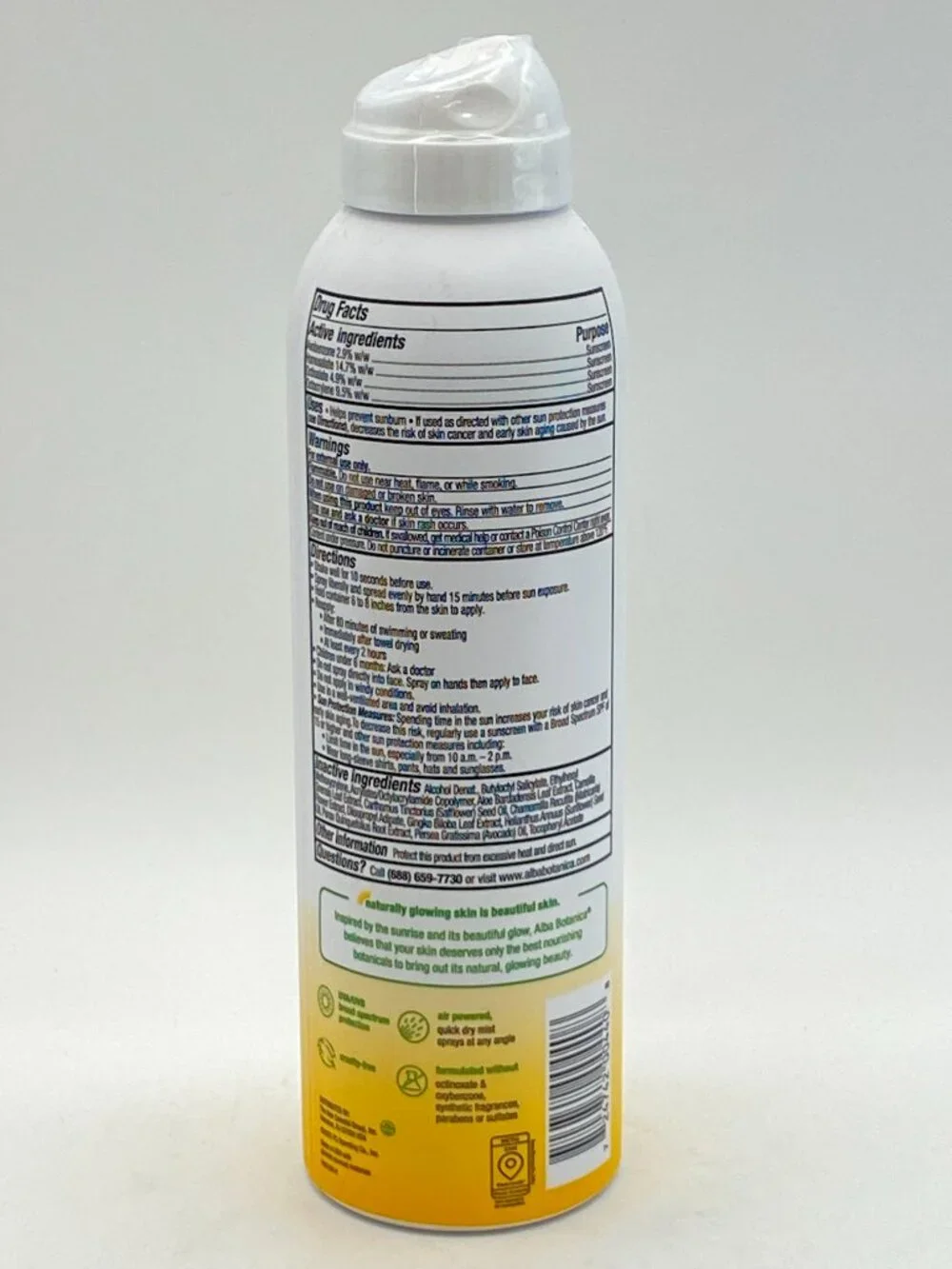Alba Botanica Sensitive Broad Spectrum SPF 70 Sunscreen Spray (5 fl oz)